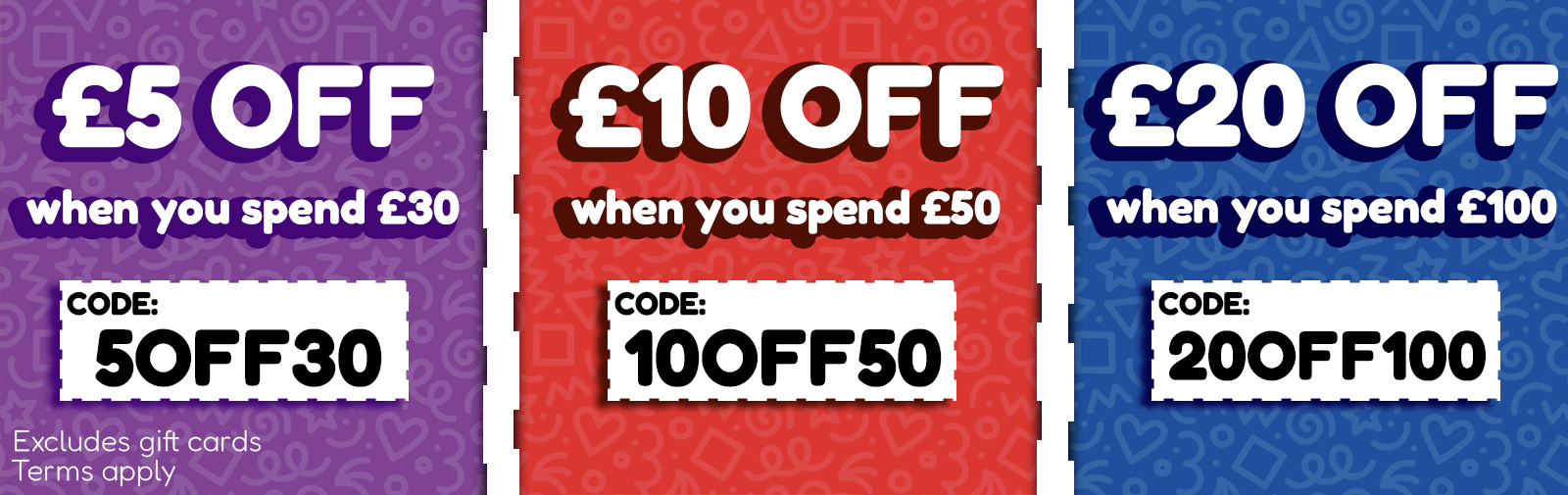 Up to £20 off your next order