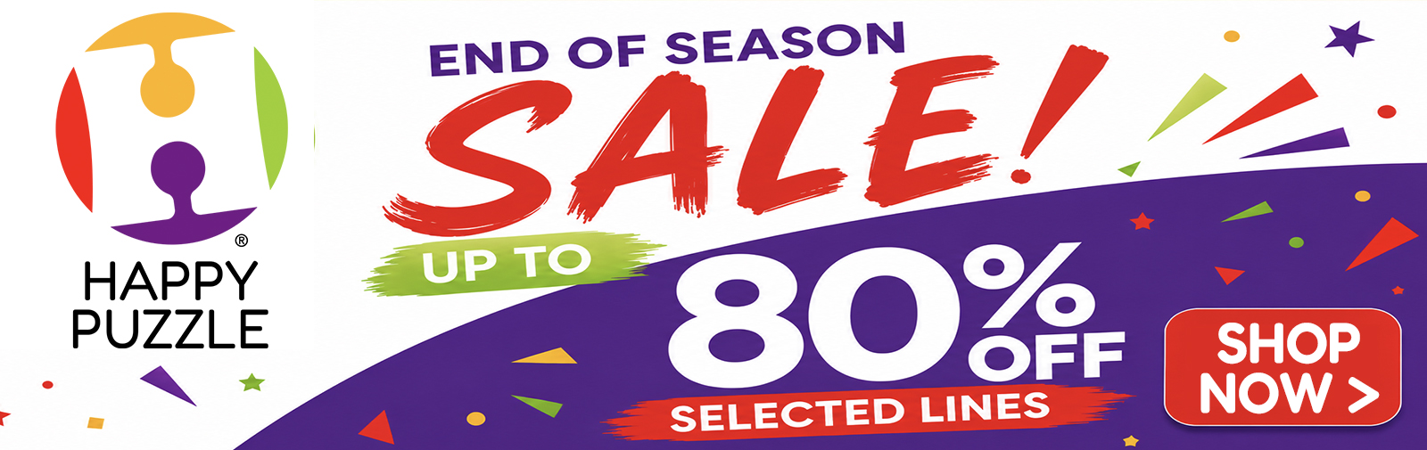 Our Biggest End Of Season Sale - Up to 80% off selected lines!
