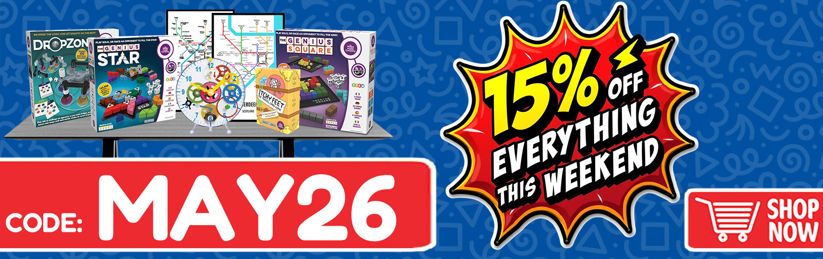 15% Off Everything This Bank Holiday Weekend