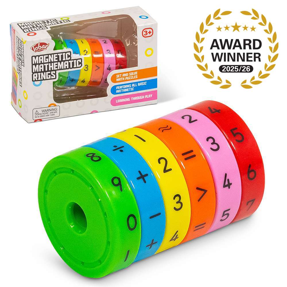 Magnetic Maths Rings Fidget Toy — Happy Puzzle