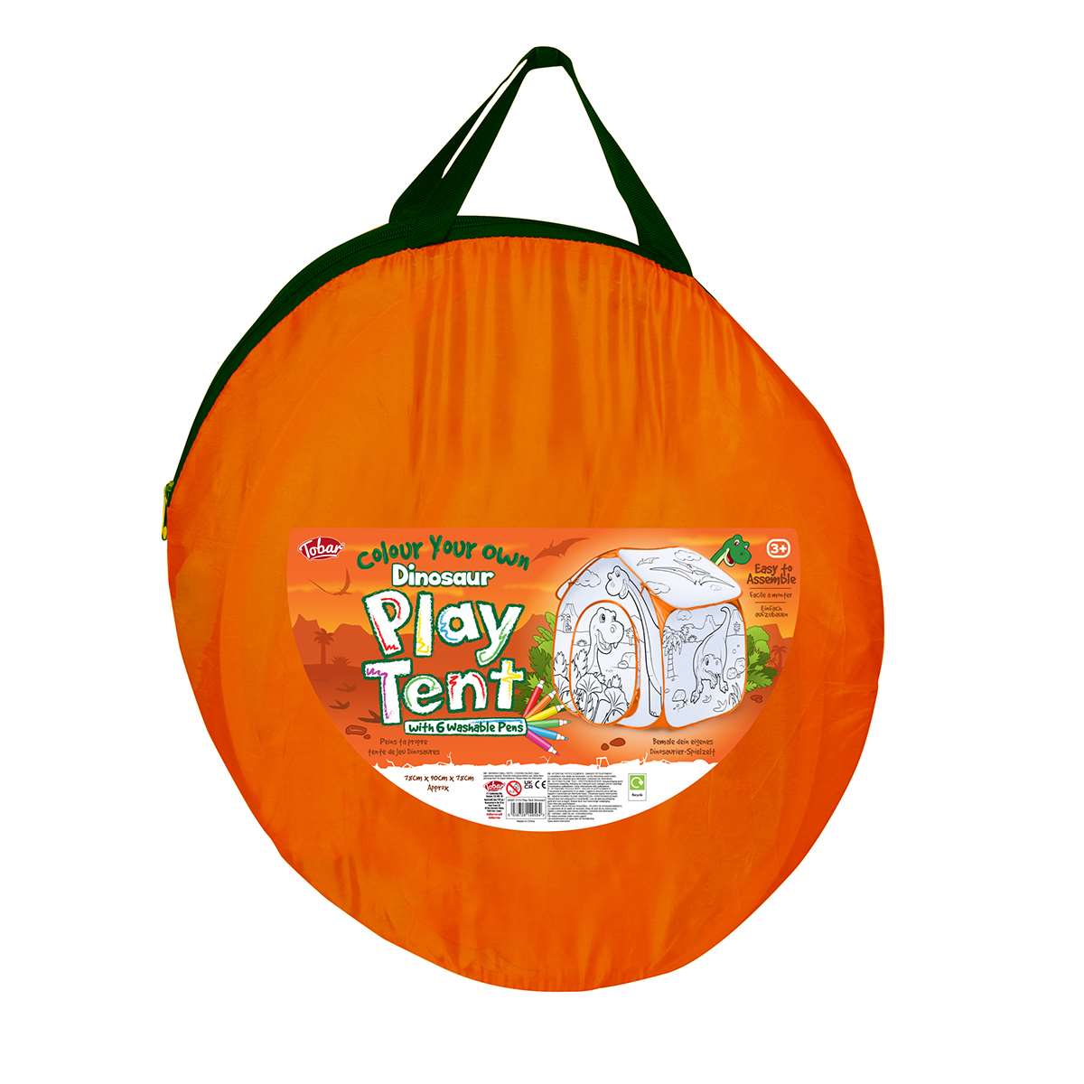COLOUR YOUR OWN PLAY TENT DINOSAURS
