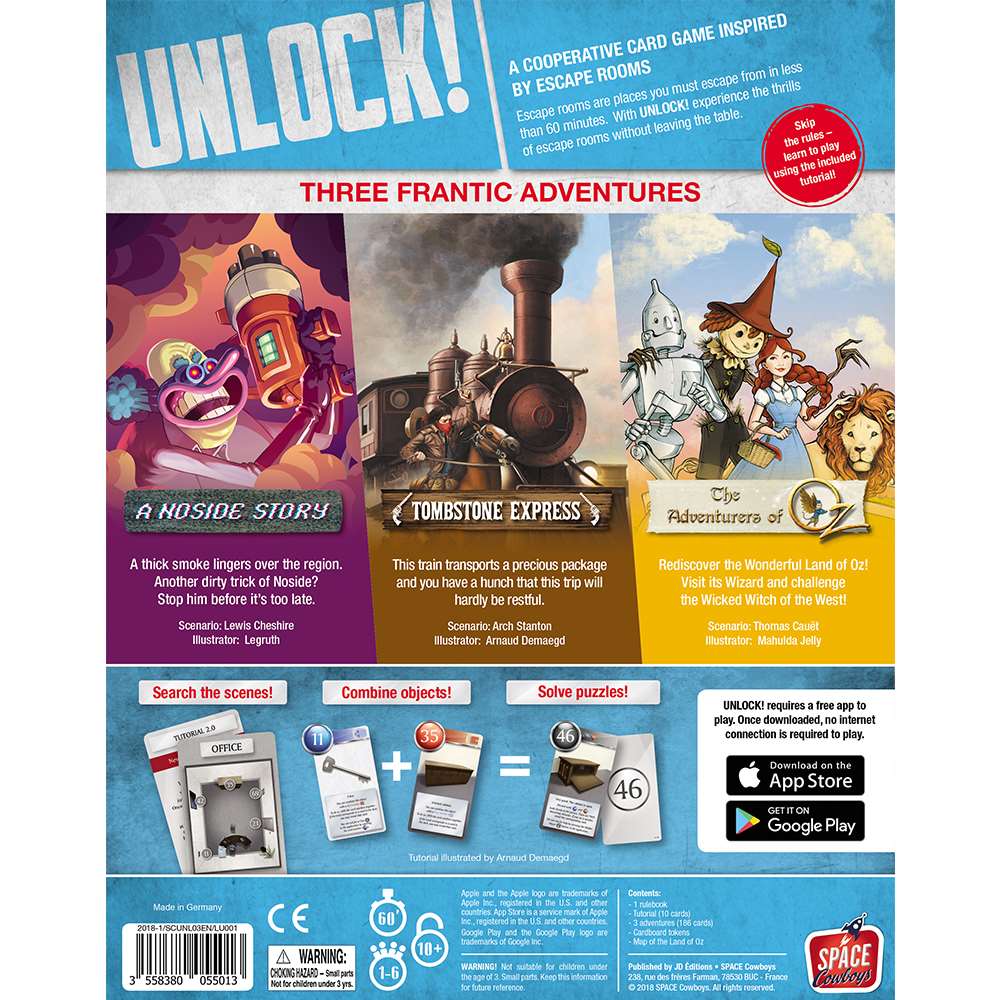 3349316-asmodee Unlock Heroic Adventures Gioco da tavolo