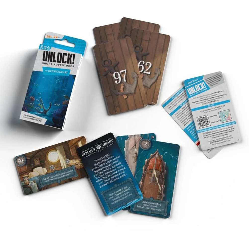 Unlock! Short Adventures - the Ocean's Heart box view