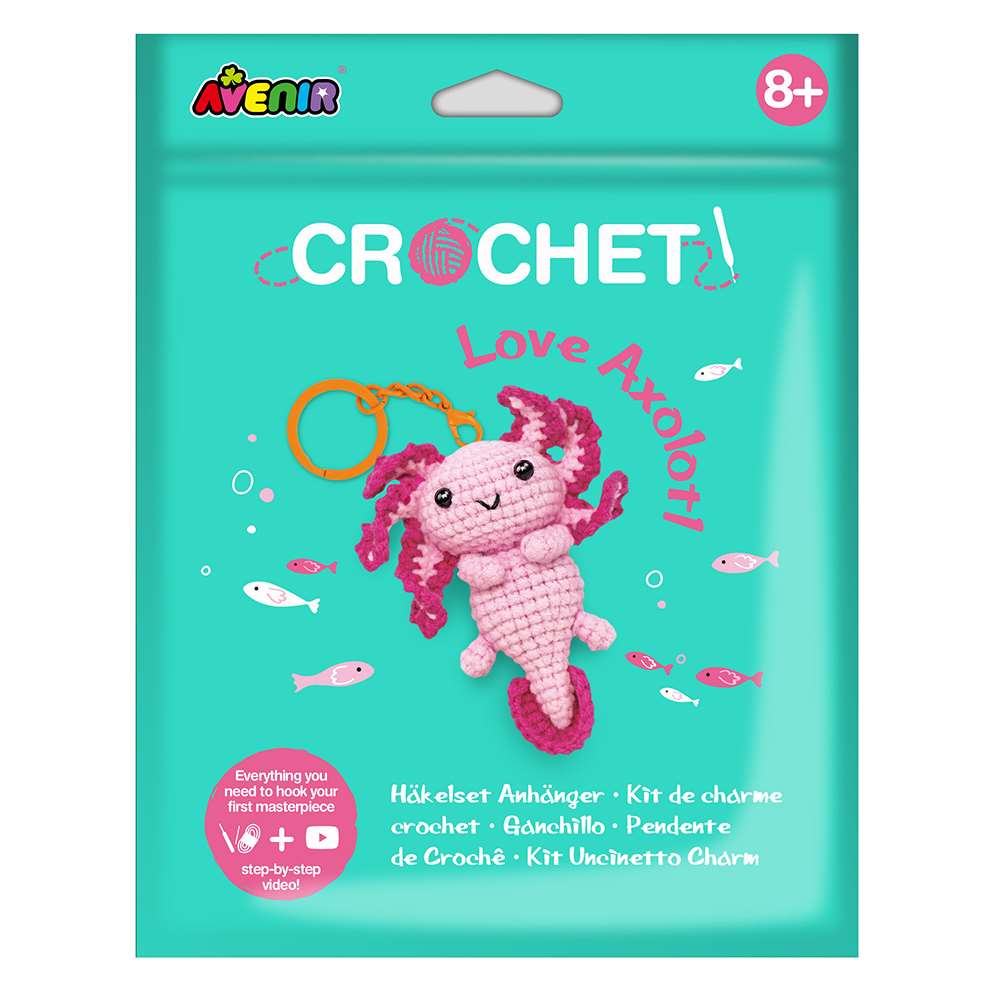 Crochet Kit - Love Axolotl By KidAntics