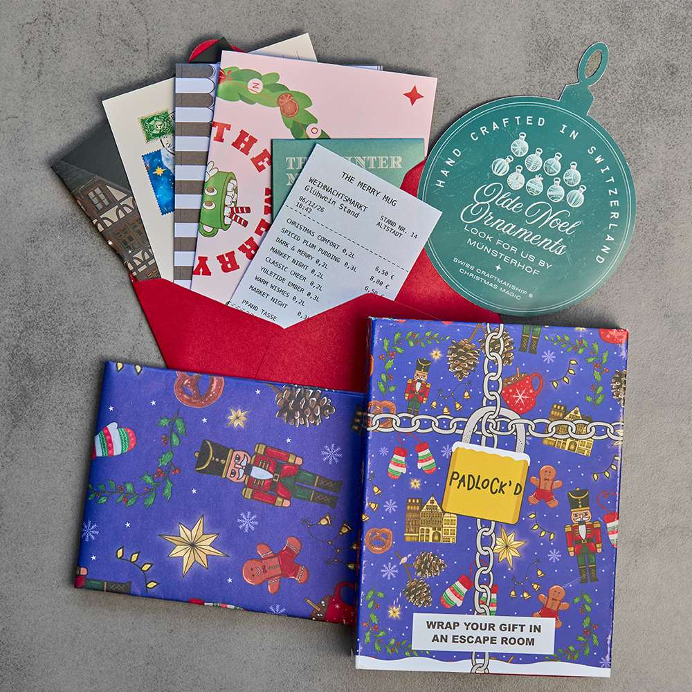 Padlock'd Christmas box view
