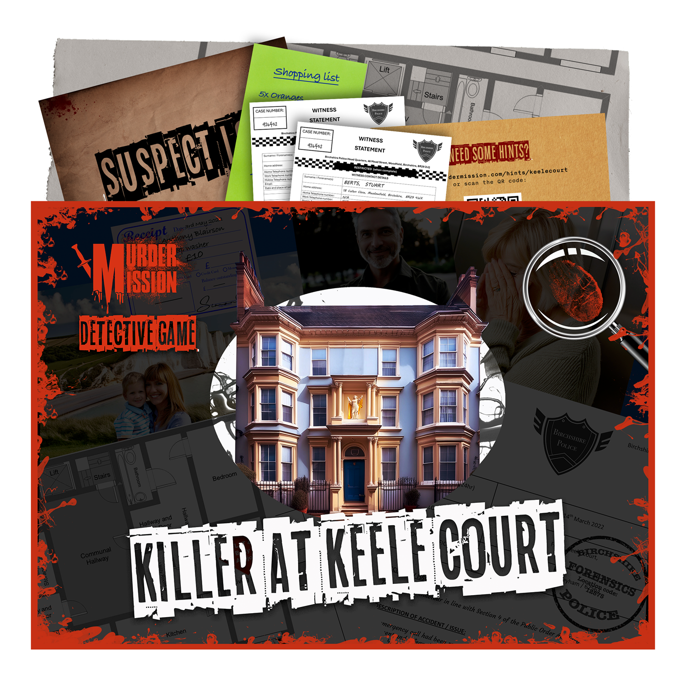 Killer At Keele Court box view
