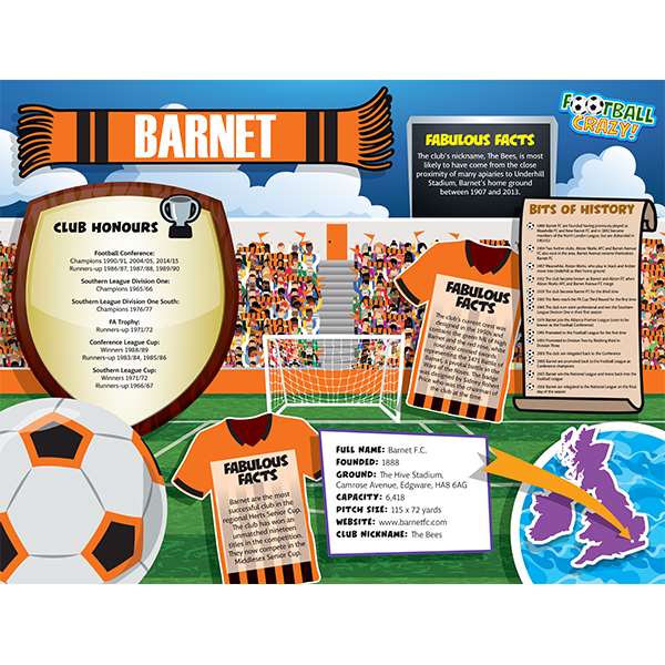 FOOTBALL CRAZY BARNET 400 PIECE