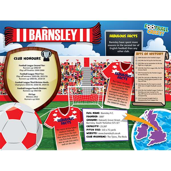 FOOTBALL CRAZY BARNSLEY 400 PIECE