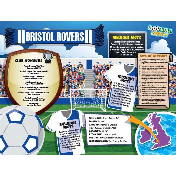 FOOTBALL CRAZY BRISTOL ROVERS 400 PIECE