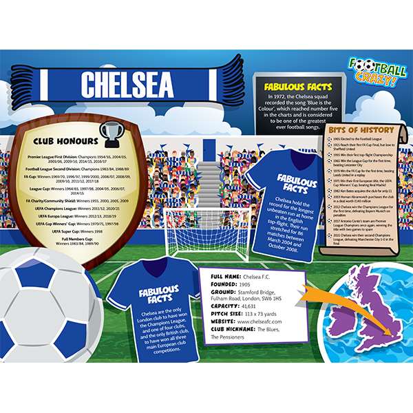 FOOTBALL CRAZY CHELSEA 400 PIECE