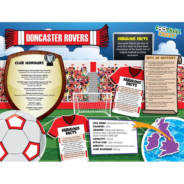 FOOTBALL CRAZY DONCASTER ROVERS 400 PIECE