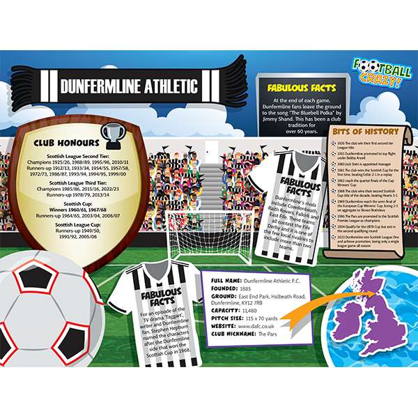 FOOTBALL CRAZY DUNFERMLINE 400 PIECE