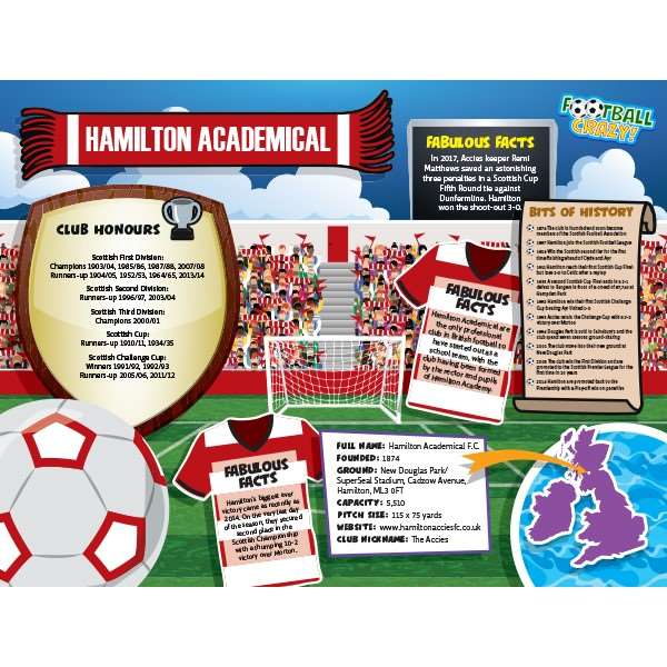 FOOTBALL CRAZY HAMILTON ACADEMICAL 400 PIECE