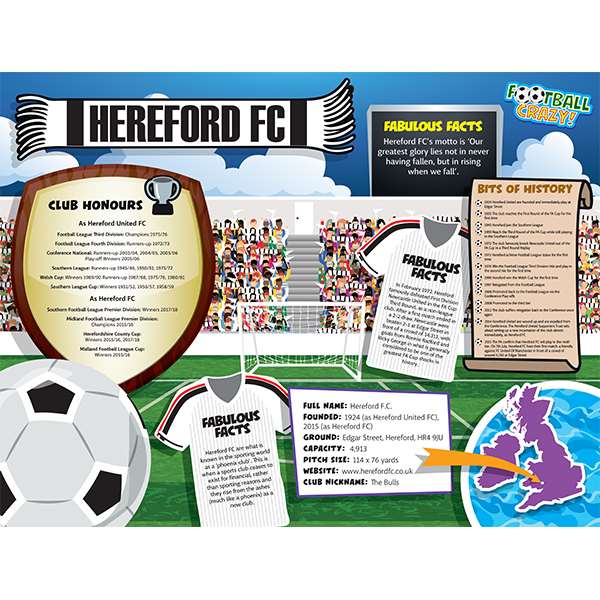 FOOTBALL CRAZY HEREFORD UTD 400 PIECE