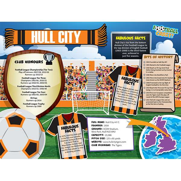 FOOTBALL CRAZY HULL CITY 400 PIECE