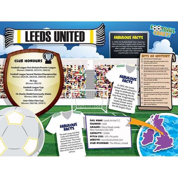 FOOTBALL CRAZY LEEDS UTD 400 PIECE