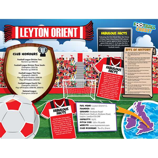 FOOTBALL CRAZY LEYTON ORIENT 400 PIECE