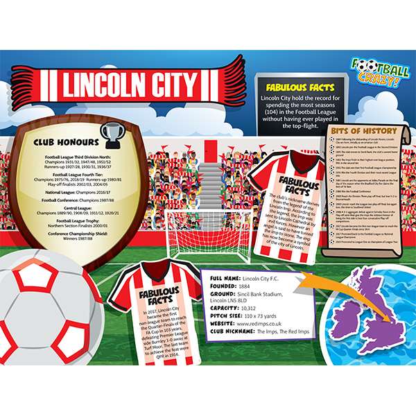 FOOTBALL CRAZY LINCOLN CITY 400 PIECE