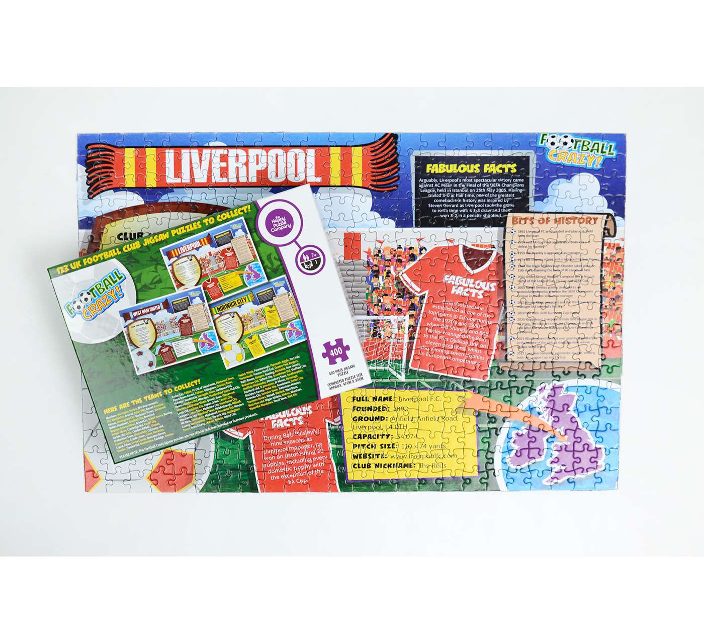 Football Crazy Liverpool 400 Piece Jigsaw – Happy Puzzle