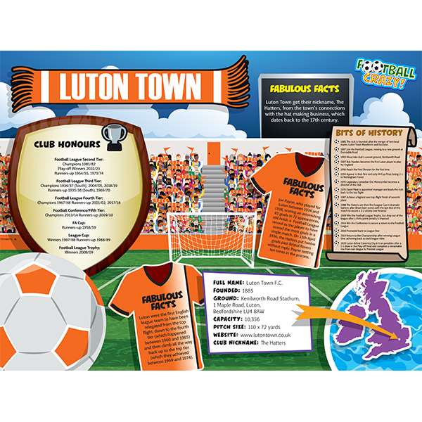 FOOTBALL CRAZY LUTON TOWN 400 PIECE