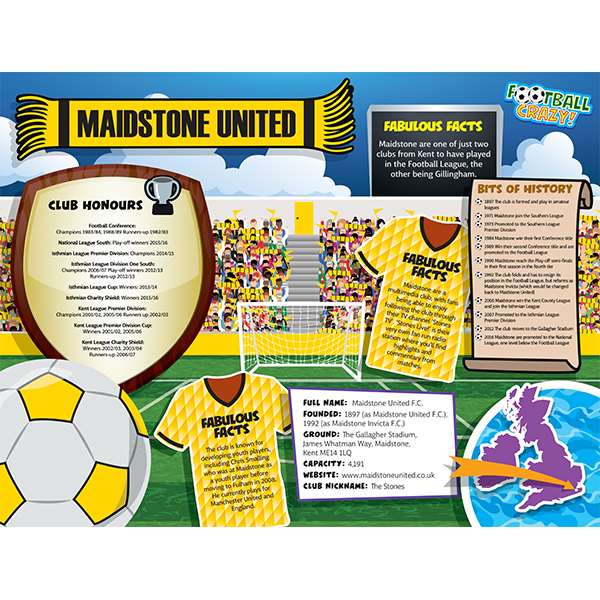 FOOTBALL CRAZY MAIDSTONE UTD 400 PIECE