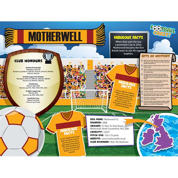 FOOTBALL CRAZY MOTHERWELL 400 PIECE