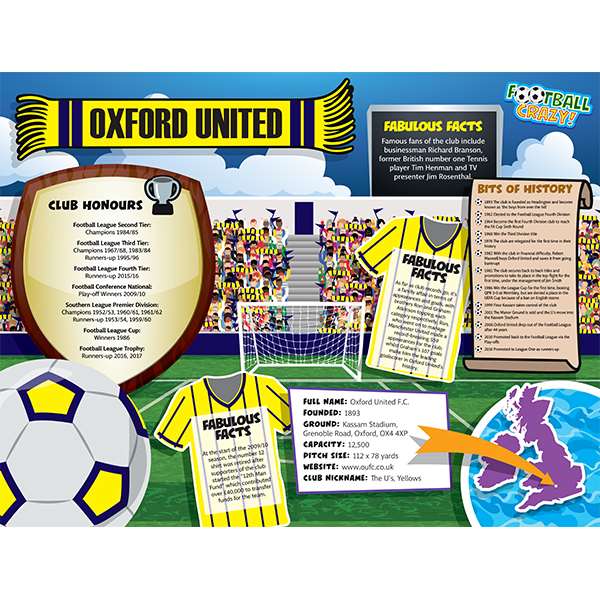 FOOTBALL CRAZY OXFORD UTD 400 PIECE