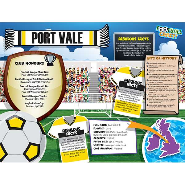 FOOTBALL CRAZY PORT VALE 400 PIECE
