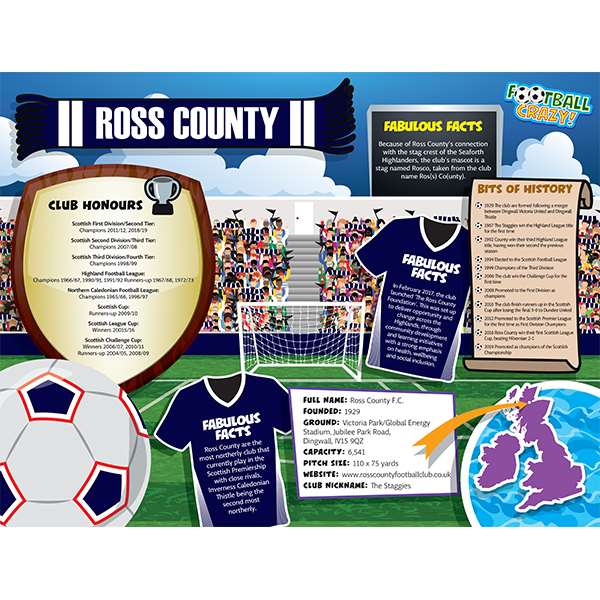 FOOTBALL CRAZY ROSS COUNTY 400 PIECE