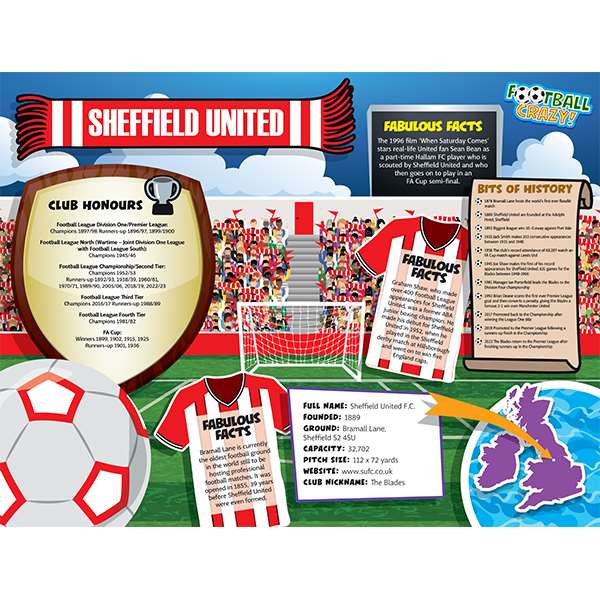 FOOTBALL CRAZY SHEFFIELD UTD 400 PIECE