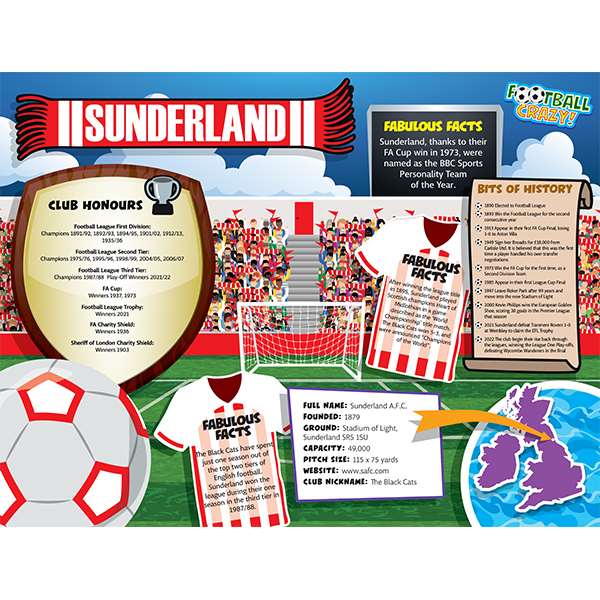 FOOTBALL CRAZY SUNDERLAND 400 PIECE