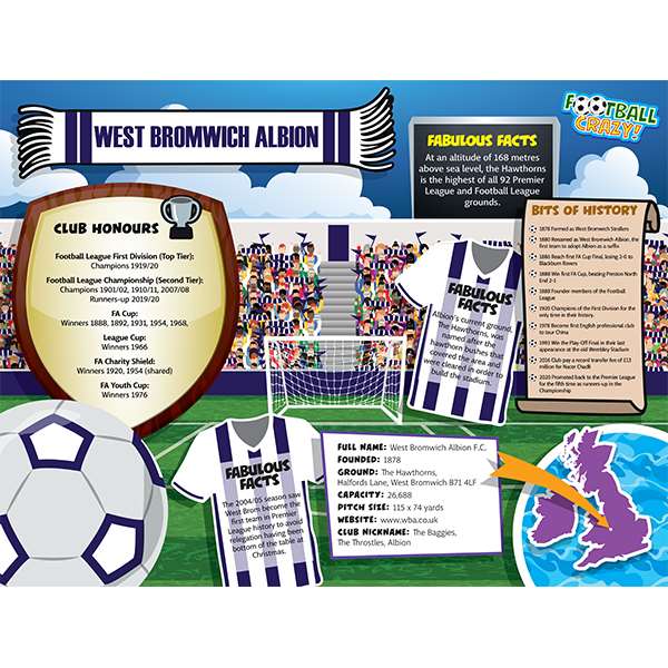 FOOTBALL CRAZY WEST BROM 400 PIECE