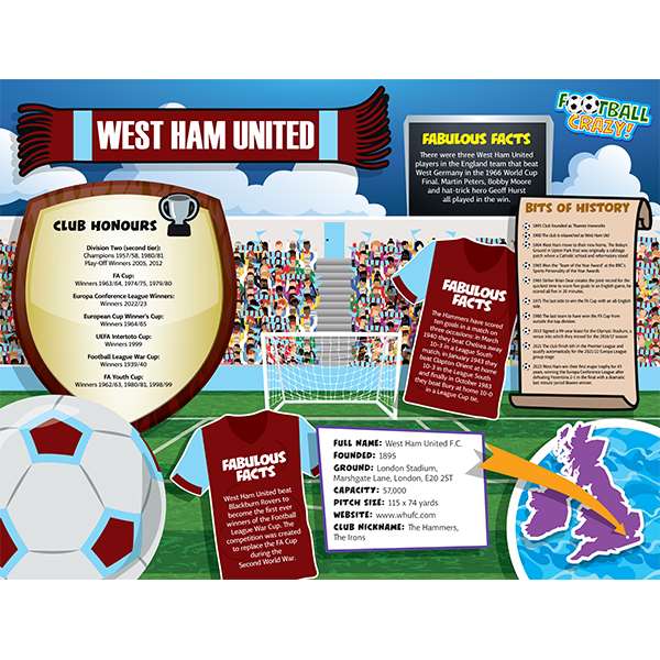 FOOTBALL CRAZY WEST HAM UTD 400 PIECE