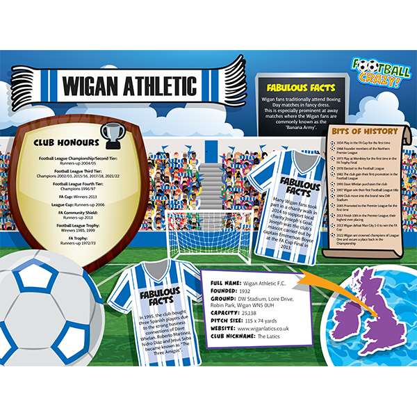 FOOTBALL CRAZY WIGAN ATHLETIC 400 PIECE