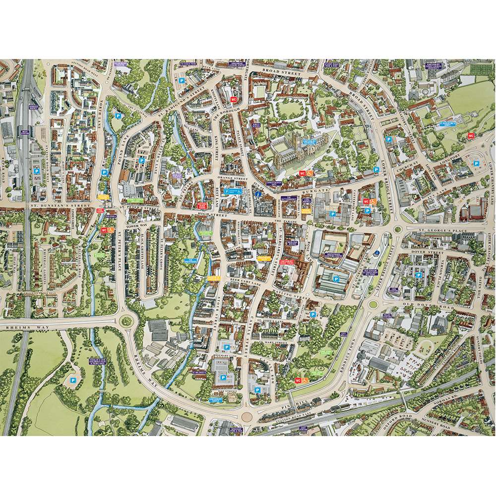 3 In 1 1000 Piece Jigsaw Puzzles & Posters - City Collection - 05205