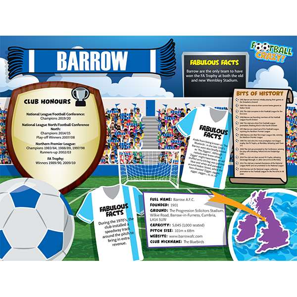 FOOTBALL CRAZY BARROW 400 PIECE