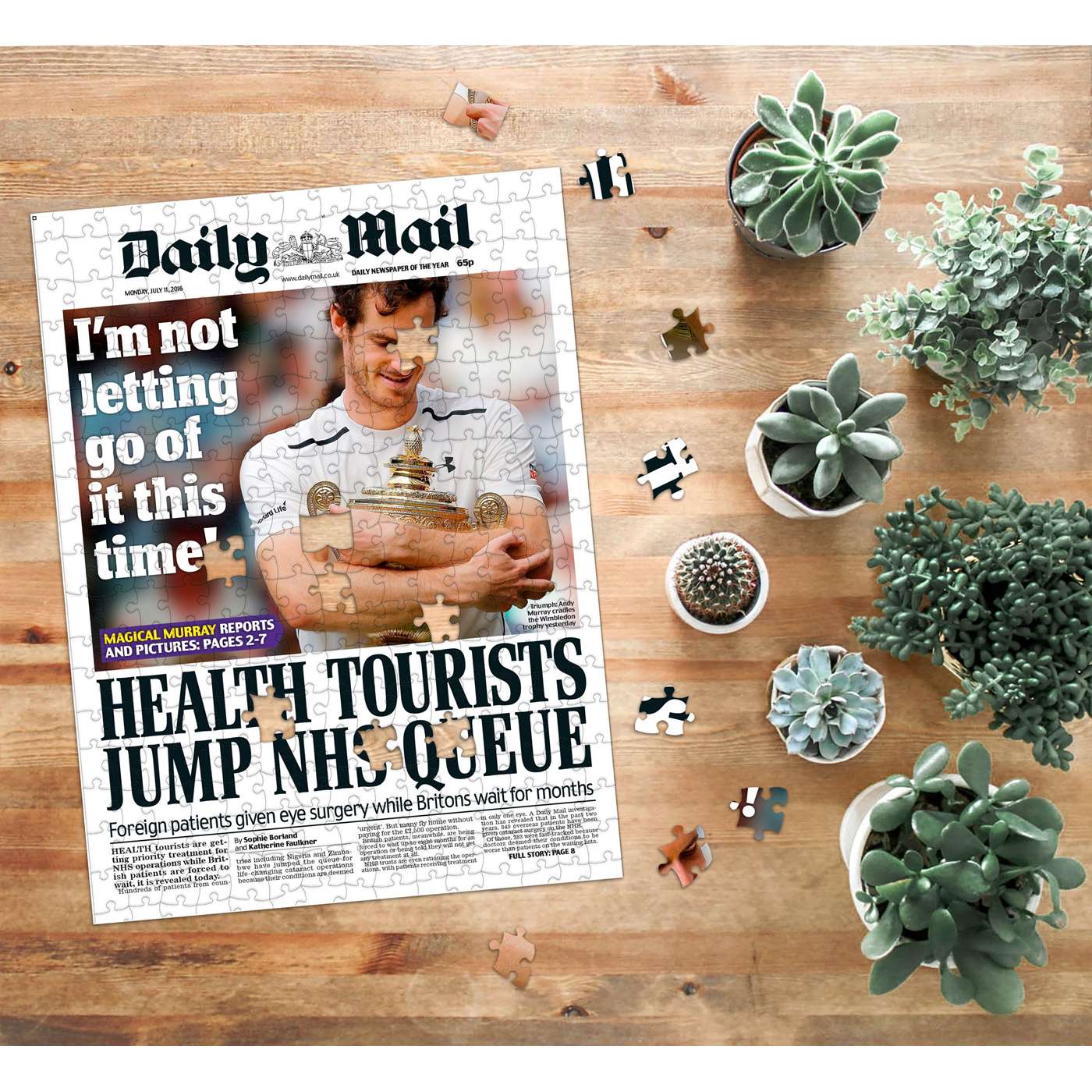 The Daily Mail Front Cover Jigsaw
