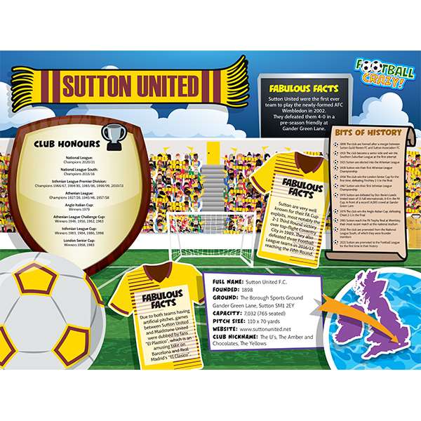 FOOTBALL CRAZY SUTTON UNITED