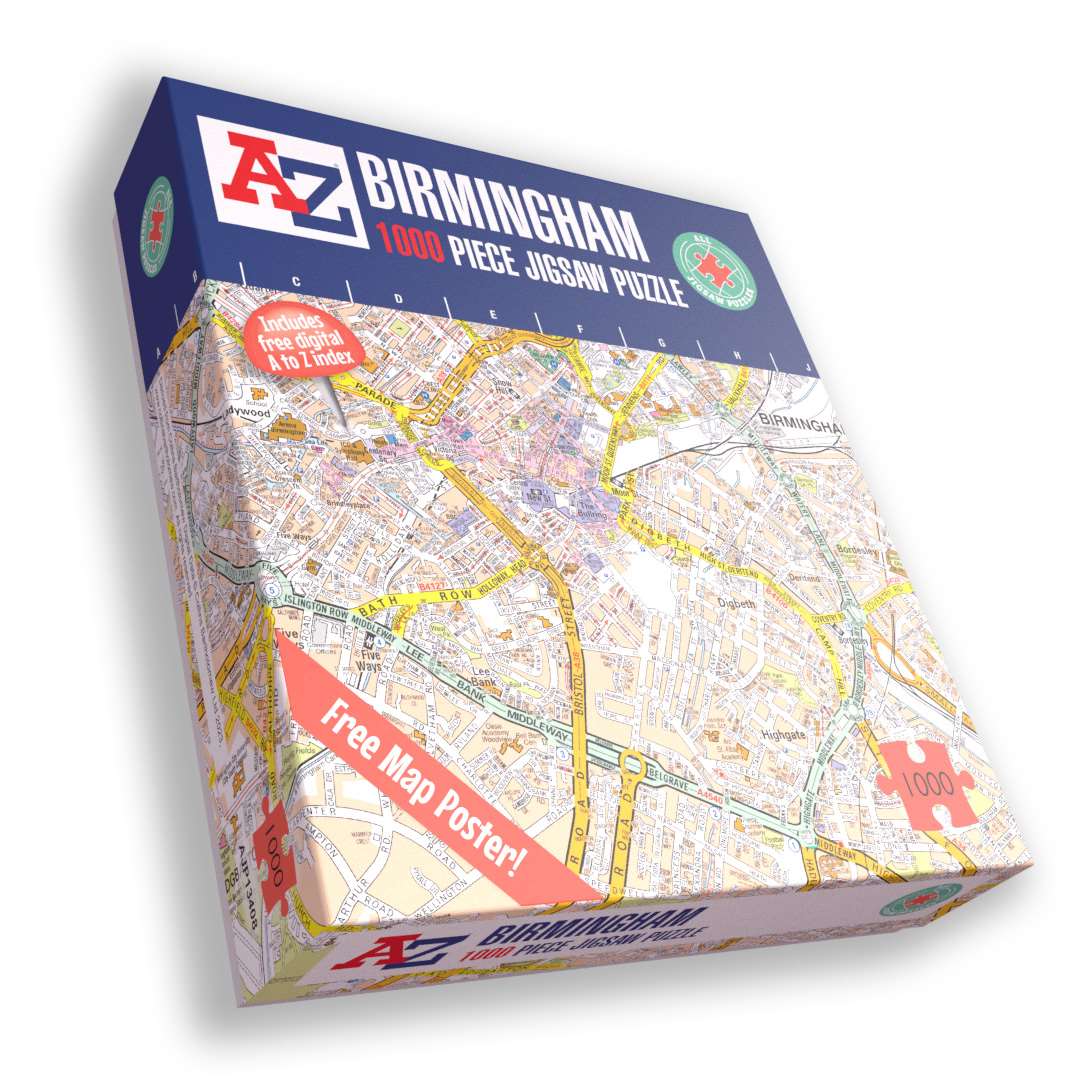 A to Z Map of Birmingham Jigsaw Puzzle By All Jigsaw Puzzles