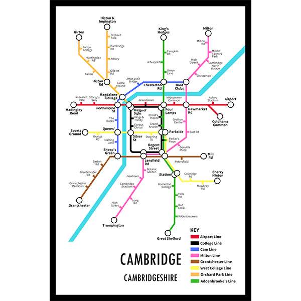 CAMBRIDGE UNDERGROUND JIGSAW MAP (HPCUG1000)