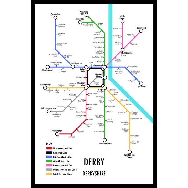 DERBY UNDERGROUND JIGSAW MAP (HPCUG400)