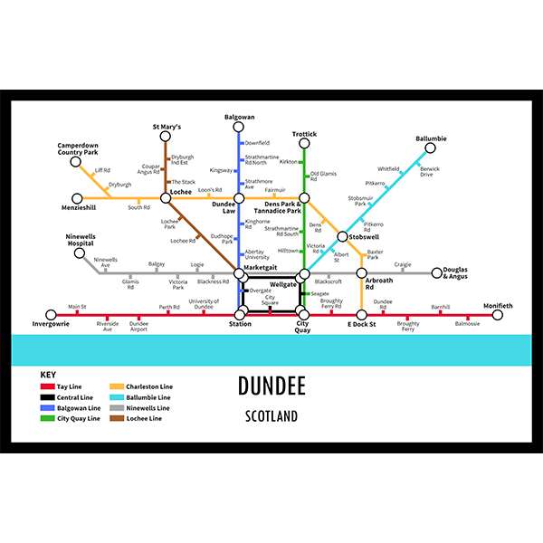 DUNDEE UNDERGROUND JIGSAW MAP (HPCUG400)