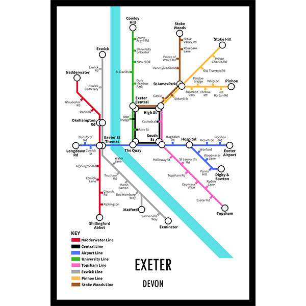 EXETER UNDERGROUND JIGSAW MAP (HPCUG1000)