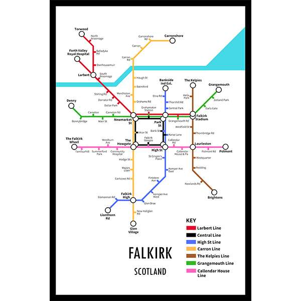 FALKIRK UNDERGROUND JIGSAW MAP (HPCUG1000)