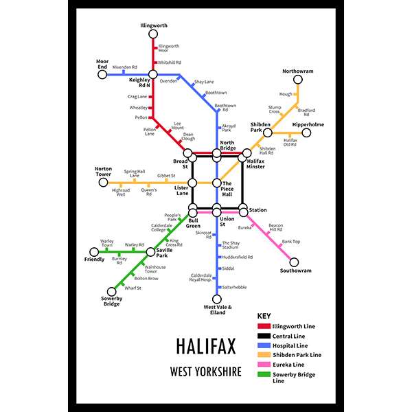 HALIFAX UNDERGROUND JIGSAW MAP (HPCUG1000)