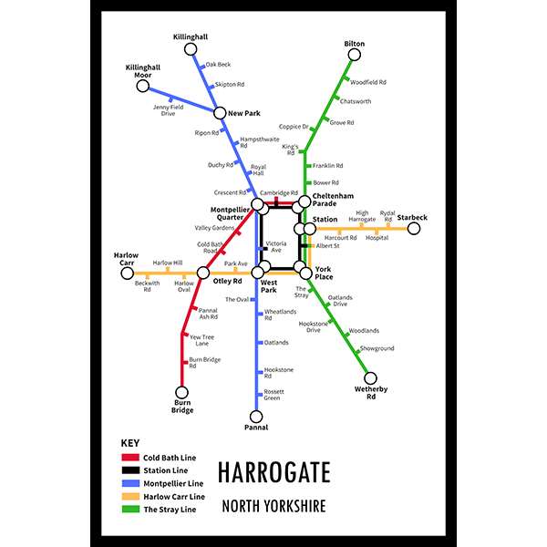 HARROGATE UNDERGROUND JIGSAW MAP (HPCUG400)