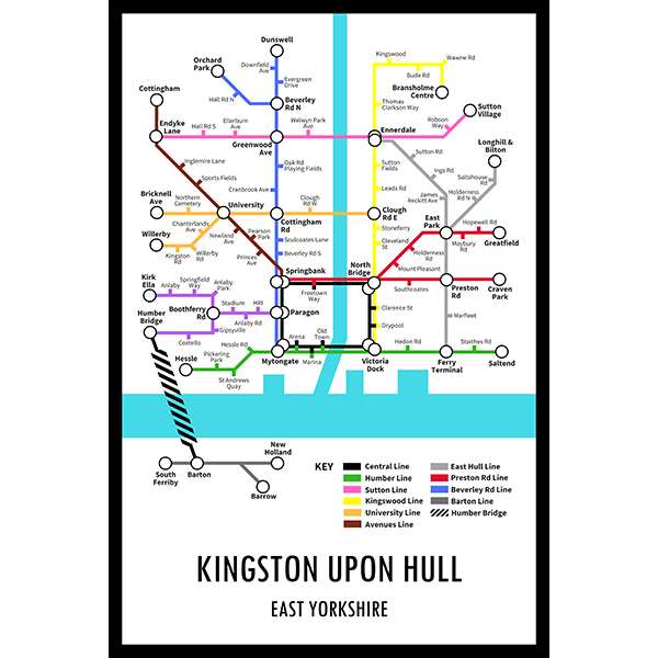 KINGSTONUPONHULL UNDERGROUND JIGSAW MAP (HPCUG1000)
