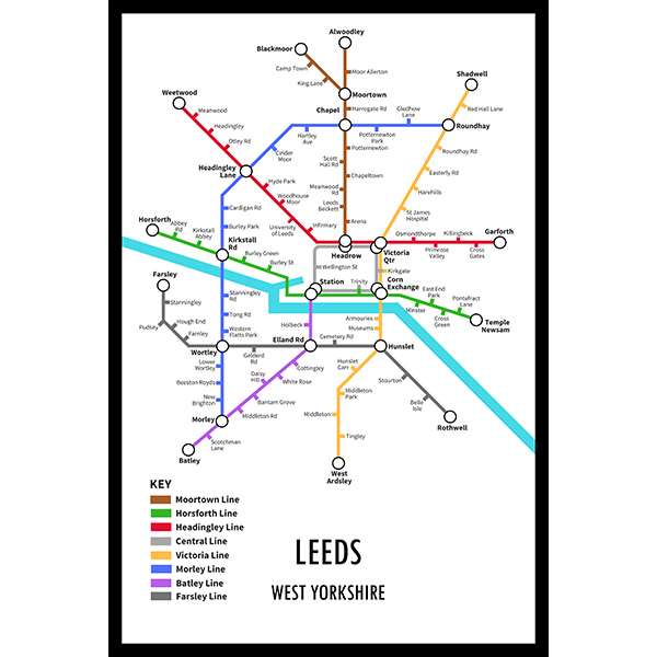 LEEDS UNDERGROUND JIGSAW MAP (HPCUG400)