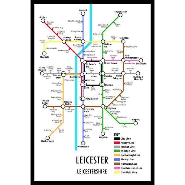 LEICESTER UNDERGROUND JIGSAW MAP (HPCUG400)