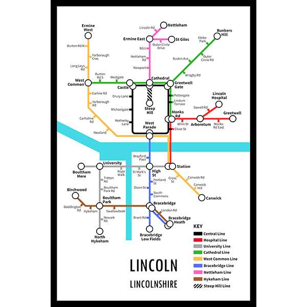 LINCOLN UNDERGROUND JIGSAW MAP (HPCUG400)